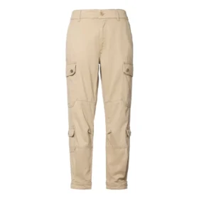 Pantalon cargo utilitaire tissé, tailles asiatiques « Beige »
