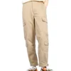 Pantalon cargo utilitaire tissé, tailles asiatiques « Beige »