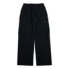 Pantalon cargo utilitaire tissé, tailles asiatiques « Noir »