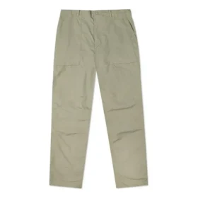 Pantalon casual droit tissé Converse unie pour homme, gris clair et vert