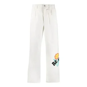 Pantalon chino à double pli Much Love, tailles asiatiques « Egret »