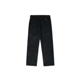 Pantalon chino en velours côtelé à double pli, taille asiatique « Noir »