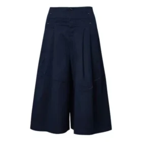 Pantalon culotte, tailles asiatiques « Bleu marine »