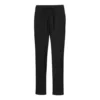 Pantalon décontracté à taille haute unie, tailles asiatiques « Noir »
