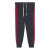 Pantalon décontracté Tailles asiatiques « Noir Rouge »