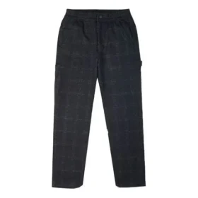 Pantalon de charpentier en laine à carreaux Tailles asiatiques « Black »