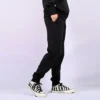 Pantalon de jogging à chevrons et étoiles brodées FT, tailles asiatiques « Noir »