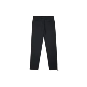 Pantalon de jogging décontracté slim fit pour couple, noir