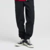 Pantalon de jogging en tissu tissé, tailles asiatiques « Noir »