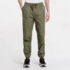 Pantalon de jogging tissé, tailles asiatiques « Vert militaire »