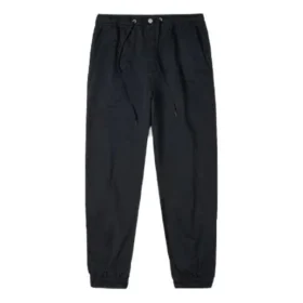 Pantalon de sport/jogging taille haute Converse unie pour homme, noir
