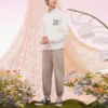 Pantalon de survêtement Rainbow Logo, tailles asiatiques « Beige »