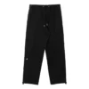 Pantalon à empiècements en tricot surélevé, tailles asiatiques « Noir »