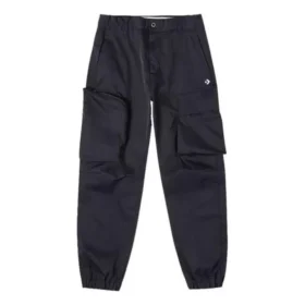 Pantalon en tissu extensible, tailles asiatiques « Noir »