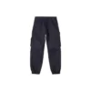 Pantalon en tissu extensible, tailles asiatiques « Noir »