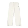 Pantalon en tricot à ourlet ouvert, tailles asiatiques « Egret »