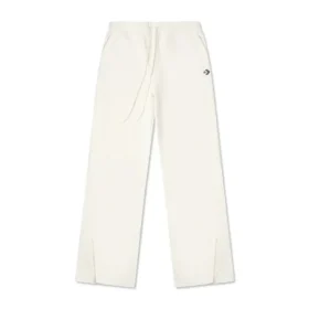 Pantalon en tricot à ourlet ouvert, tailles asiatiques « Egret »