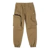 Pantalon extensible en tissu Taille asiatique « Kaki »