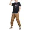 Pantalon extensible en tissu Taille asiatique « Kaki »