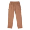 Pantalon long casual à taille élastique Converse Logo unie pour homme, marron