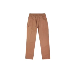 Pantalon long casual à taille élastique Converse Logo unie pour homme, marron
