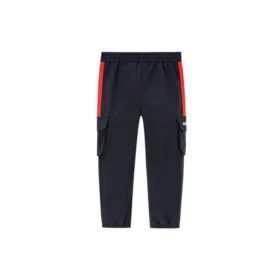 Pantalon long décontracté, tailles asiatiques « Noir Rouge »
