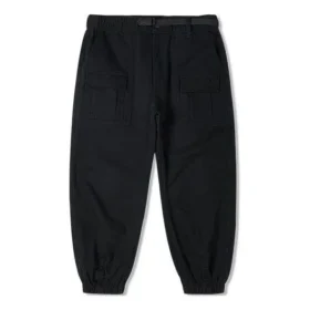 Pantalon/pantalon décontracté Converse pour homme, couleur unie, tissé, à lacets, noir