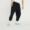 Pantalon/pantalon décontracté Converse pour homme, couleur unie, tissé, à lacets, noir