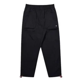 Pantalon à poches en nylon, tailles asiatiques « Noir »