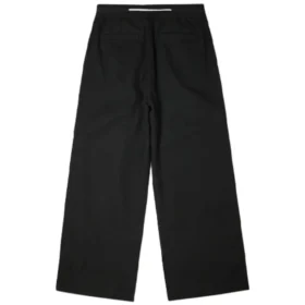 Pantalon tissé à jambes larges de saison, tailles asiatiques « Noir »
