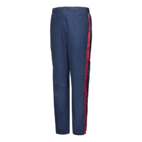 Pantalon tissé Star Chevron Wordmark, tailles asiatiques « Bleu marine »
