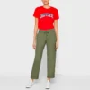 Pantalon tissé, tailles asiatiques « Vert »