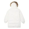Parka longue en duvet, tailles asiatiques « Blanc »