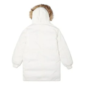 Parka longue en duvet, tailles asiatiques « Blanc »