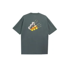 Photos T-shirt à manches courtes unisexe gris
