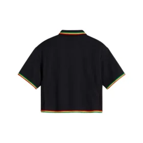 Polo court Converse x Daily Paper, tailles asiatiques « Black »