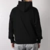 Polo de sport Converse pour homme avec logo imprimé, doublé polaire, noir