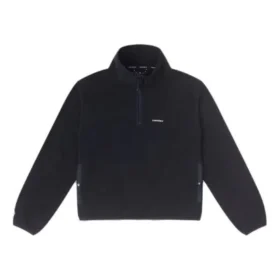 Polo à demi-zip en polaire Counter Climate, tailles asiatiques « Noir »
