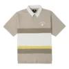 Polo à logo color block, tailles asiatiques « Beige Blanc »