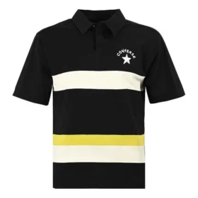 Polo à logo color block, tailles asiatiques « Noir Blanc »