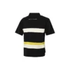 Polo à logo color block, tailles asiatiques « Noir Blanc »