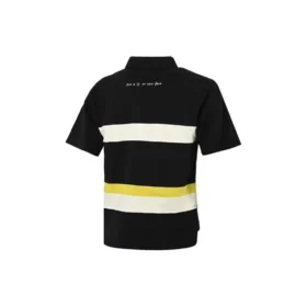 Polo à logo color block, tailles asiatiques « Noir Blanc »