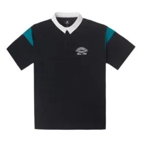 Polo rétro, tailles asiatiques « Noir »
