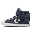 Pro Blaze Strap High « Cuir et tricot chiné – Bleu lac »