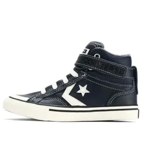 Pro Blaze Strap High « Cuir et tricot chiné – Bleu lac »
