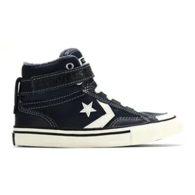 Pro Blaze Strap High « Cuir et tricot chiné – Bleu lac »