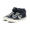 Pro Blaze Strap High « Cuir et tricot chiné – Bleu lac »