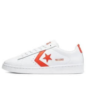 Pro Leather Low « Color Pop – Blanc Poppy vif »