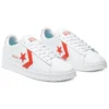 Pro Leather Low « Color Pop – Blanc Poppy vif »