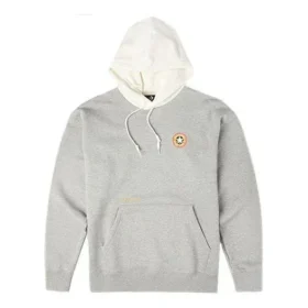 Pull à capuche brodé Converse x Bugs Bunny pour homme, manches longues, gris